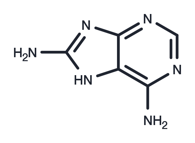 8-Aminoadenine Chemical Structure