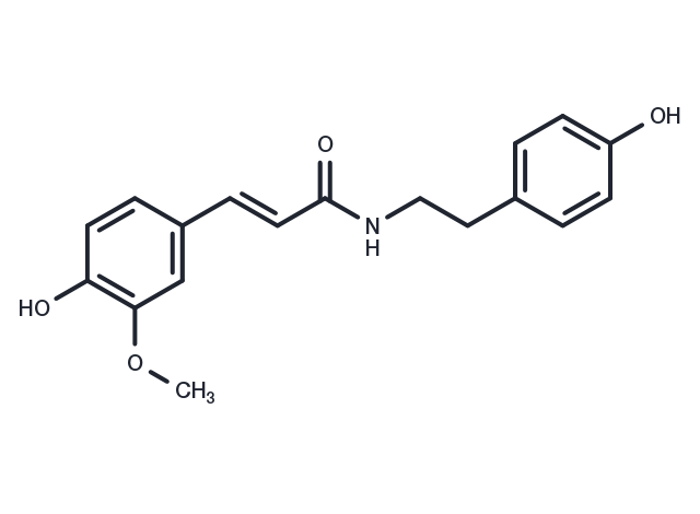 N-trans-Feruloyltyramine Chemical Structure