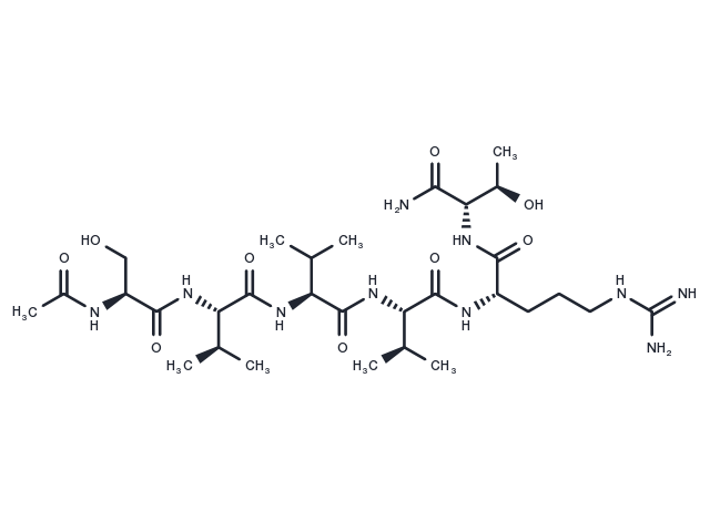 Ac-SVVVRT-NH2 Chemical Structure