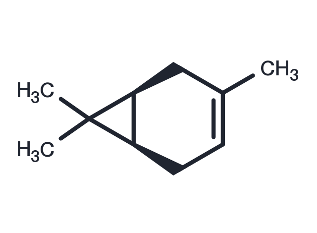 (+)-D-3-Carene Chemical Structure