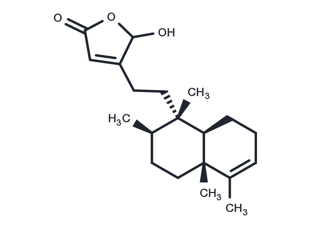 16-Hydroxycleroda-3,13-dien-15,16-olide Chemical Structure
