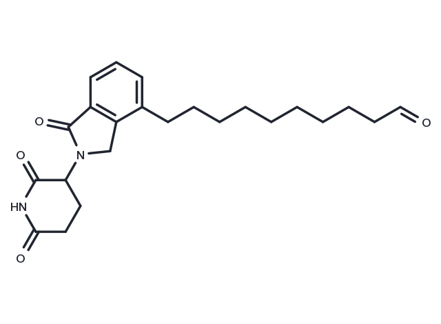 Lenalidomide-C9-aldehyde Chemical Structure