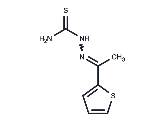 2-(1-(Thiophen-2-yl)ethylidene)hydrazinecarbothioamide Chemical Structure