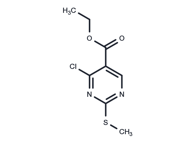 Ethyl 4-chloro-2-(methylthio)pyrimidine-5-carboxylate Chemical Structure