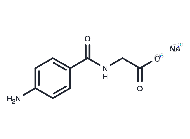 Aminohippurate sodium Chemical Structure