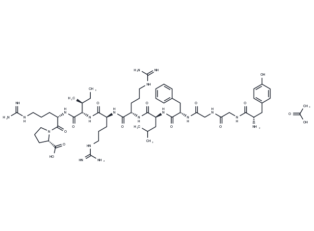 Dynorphin A 1-10 acetate(79994-24-4 free base) Chemical Structure