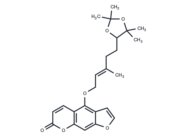 6',7'-Dihydroxybergamottin acetonide Chemical Structure