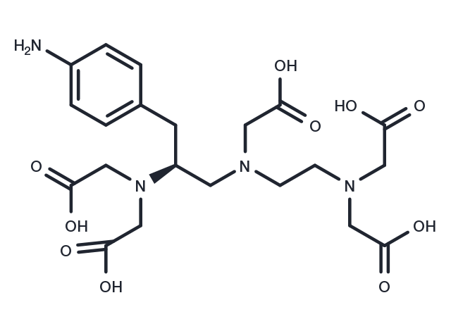 S-2-(4-Aminobenzyl)-diethylenetriamine pentaacetic acid TFA salt, p-NH2-Bn-DTPA-TFA Chemical Structure