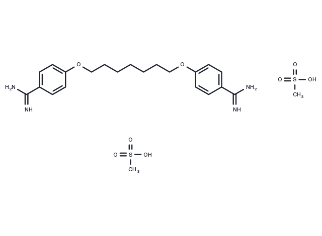Heptamidine dimethanesulfonate Chemical Structure