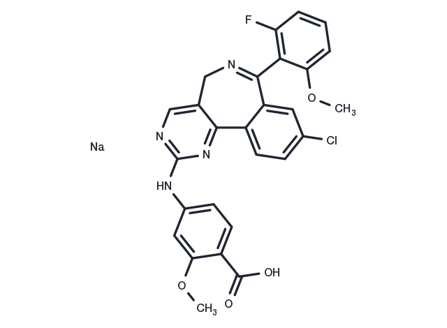 Alisertib sodium Chemical Structure