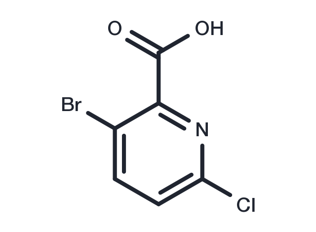 3-Bromo-6-chloro-2-pyridinecarboxylic acid Chemical Structure