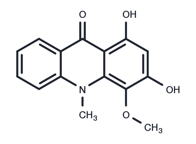 1,3-dihydroxy-4-methoxy-10-methylacridin-9-one
