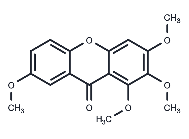 1,2,3,7-Tetramethoxyxanthone Chemical Structure