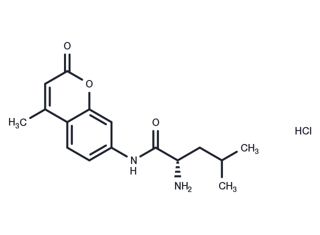 L-Leucine-7-amido-4-methylcoumarin hydrochloride Chemical Structure