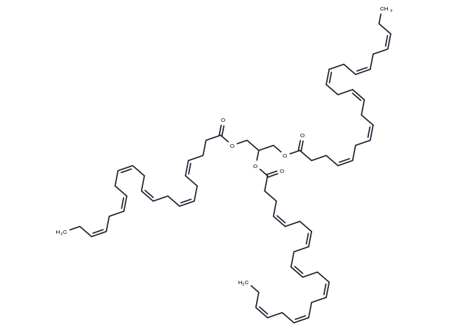 Tridocosahexaenoin Chemical Structure