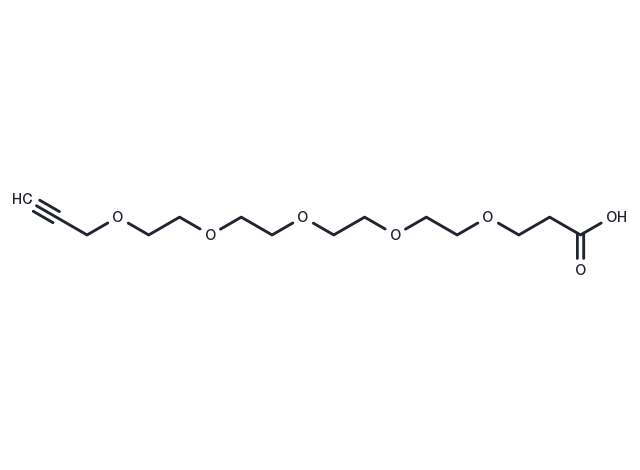 Propargyl-PEG5-acid Chemical Structure