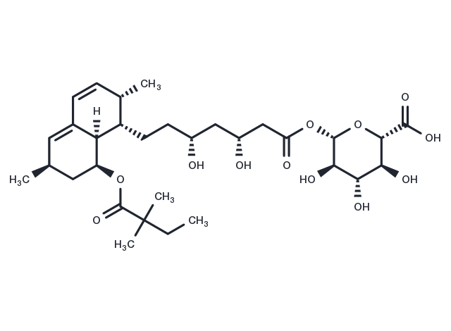 Simvastatin Acyl-β-D-glucuronide Chemical Structure