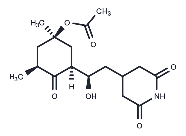 Acetoxycycloheximide Chemical Structure