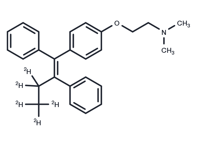 Tamoxifen-​d5 Chemical Structure