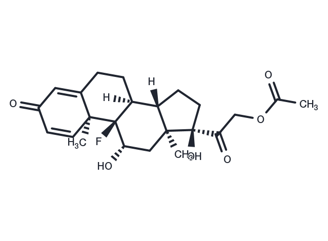 Isoflupredone Acetate Chemical Structure