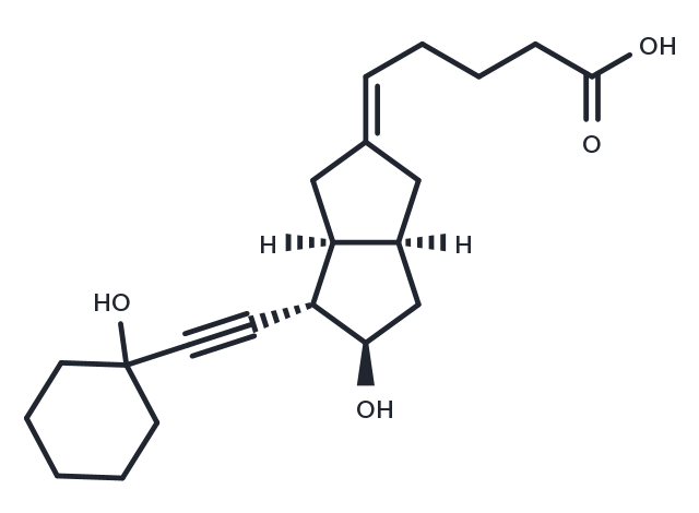 13,14-dehydro-15-cyclohexyl Carbaprostacyclin Chemical Structure