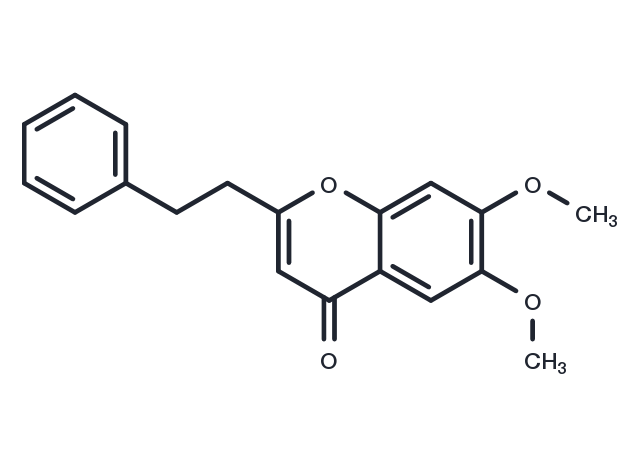 6,7-Dimethoxy-2-(2-phenylethyl)chromone Chemical Structure
