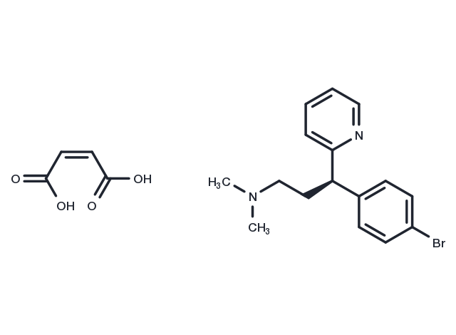 Dexbrompheniramine maleate Chemical Structure