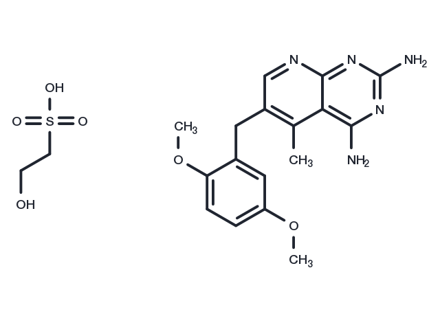 Piritrexim isethionate Chemical Structure
