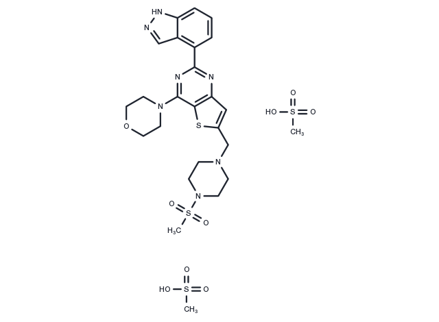 Pictilisib dimethanesulfonate Chemical Structure