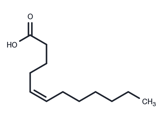 Cis-5-Dodecenoic Acid Chemical Structure