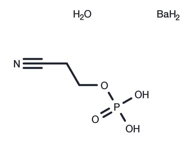 Barium cyanoethylphosphate monohydrate Chemical Structure