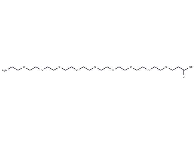 Amino-PEG9-acid Chemical Structure