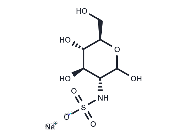 2-Deoxy-2-sulfoamino-D-glucose sodium Chemical Structure