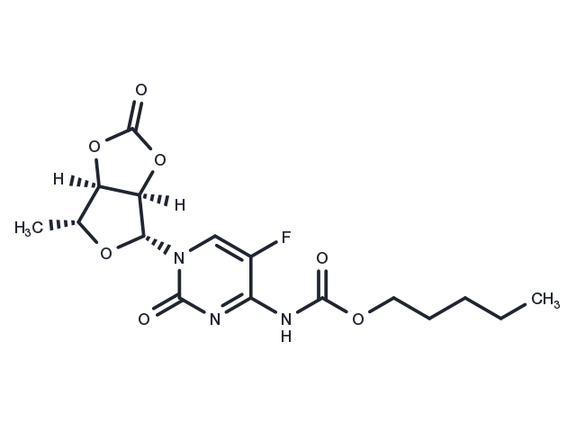 Capecitabine-2',3'-cyclic Carbonate Chemical Structure