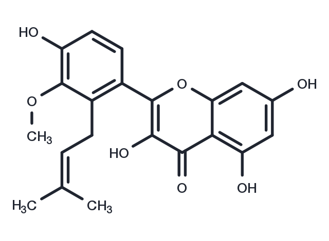 2'-Prenylisorhamnetin Chemical Structure