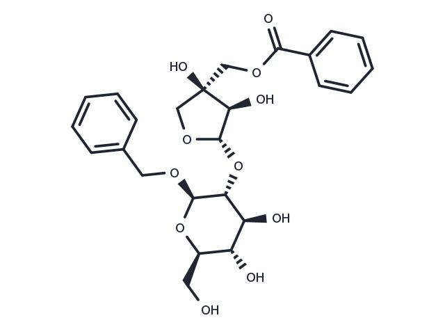 Benzyl [5-O-benzoyl-β-D-apiofuranosyl(1→2)]-β-D-glucopyranoside Chemical Structure