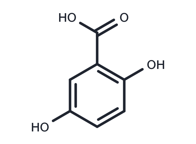 2,5-Dihydroxybenzoic acid Chemical Structure