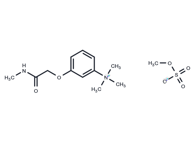 Ammonium, (m-(N-methylcarbamoylmethoxy)phenyl)trimethyl-, methylsulfate Chemical Structure