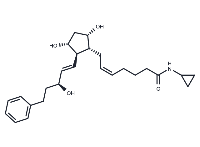 17-phenyl trinor Prostaglandin F2α cyclopropyl amide Chemical Structure