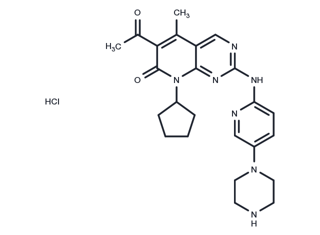 Palbociclib monohydrochloride Chemical Structure