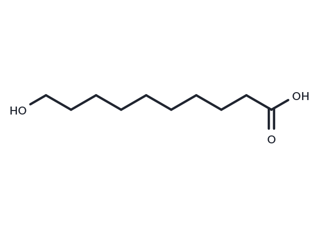 10-Hydroxydecanoic Acid Chemical Structure