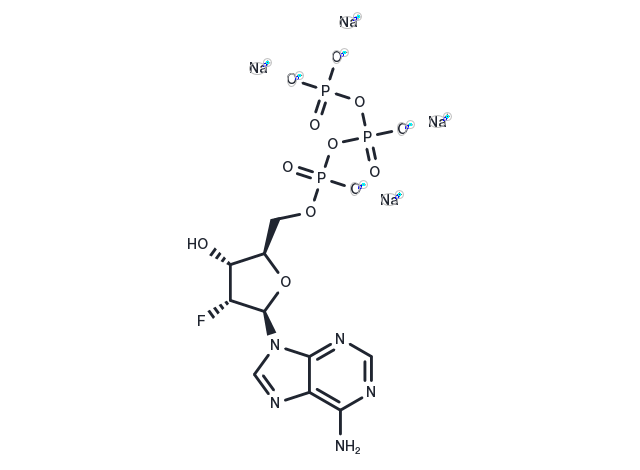 2'-Deoxy-2'-fluoroadenosine-5'-O-triphosphate sodium Chemical Structure
