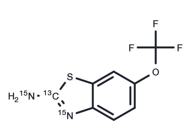 Riluzole-13C,15N2 Chemical Structure