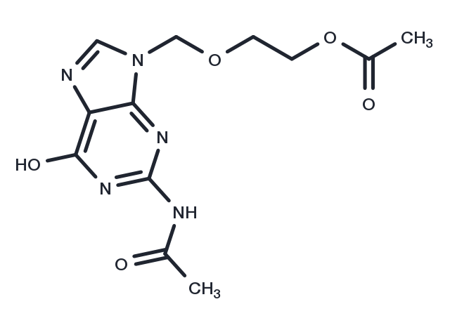 Diacetylacyclovir Chemical Structure