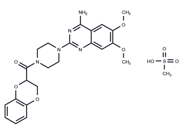 Doxazosin mesylate Chemical Structure