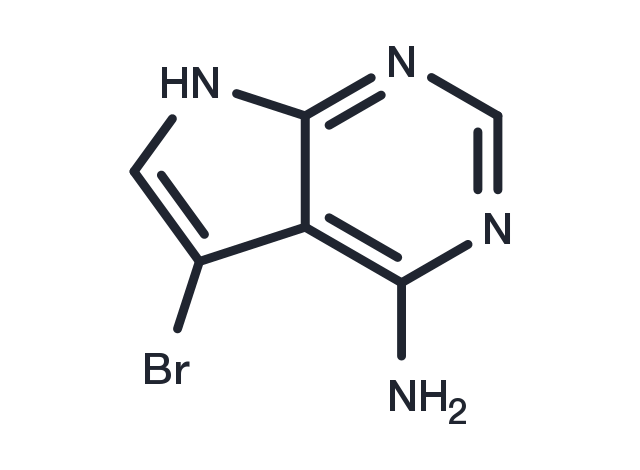 4-Amino-5-Bromopyrrolo[2,3-D]Pyrimidine Chemical Structure