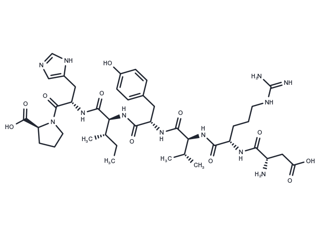 Angiotensin (1-7) Chemical Structure
