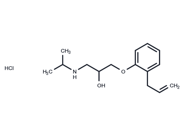 Alprenolol hydrochloride Chemical Structure