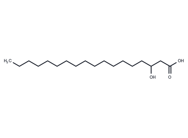 3-hydroxy Stearic Acid Chemical Structure