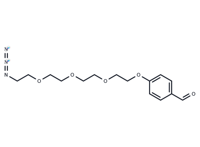Benzaldehyde-PEG4-azide Chemical Structure